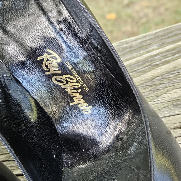 Vintage 1980’s D’ANTONIO New York Ray Ehringer Black High Heels Sz. 6. Leather. - Picture 3 of 8